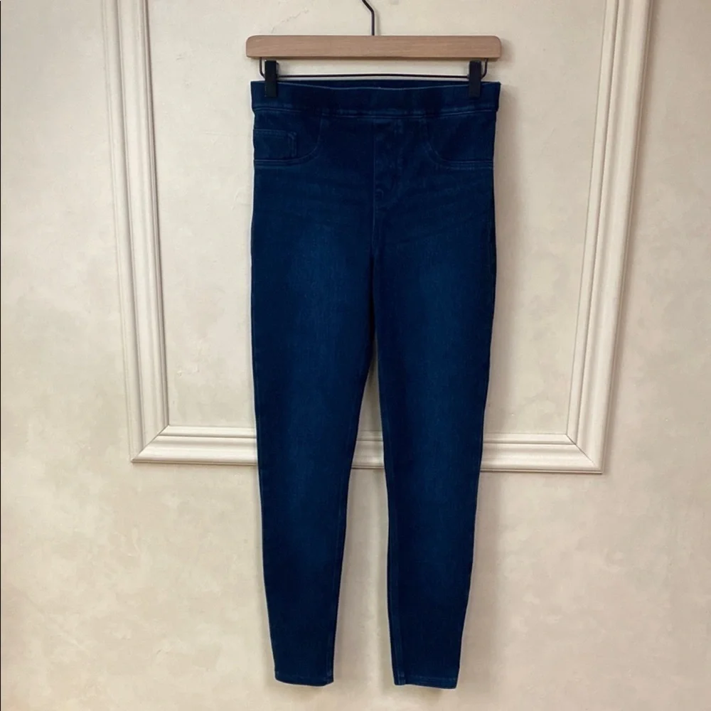 SPANX High Rise Leggings with Tapered Fit and Elastic Waistband - Picture 5 of 13